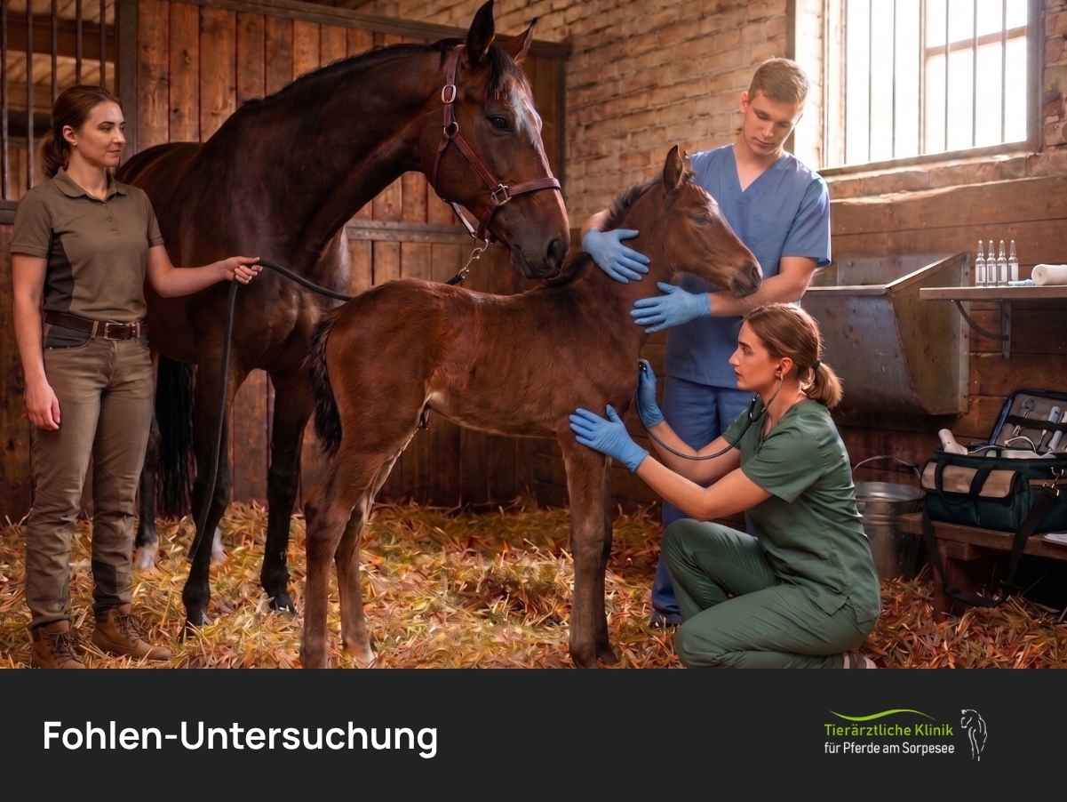 Fohlen-Untersuchung: Erstuntersuchung | Pferdeklinik am Sorpesee